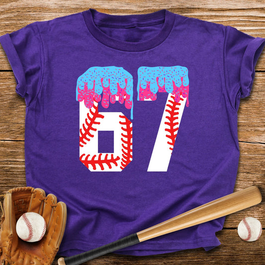 67 Baseball Drip Youth Tee - HomeRun PrintsKids clothes