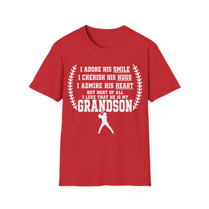 Grandma's Baseball Heart T-Shirt