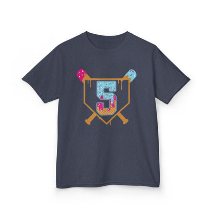 Baseball 5th Birthday Kids T-shirt