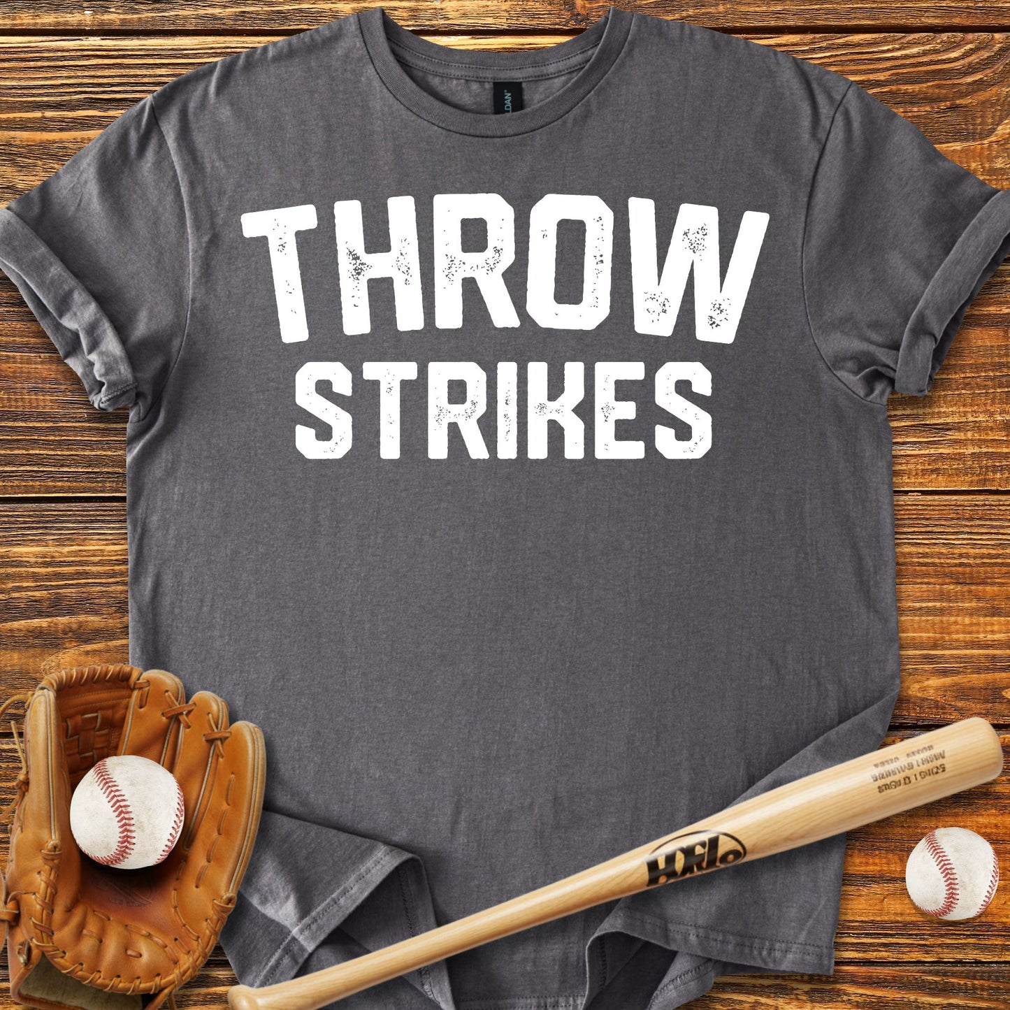 Throw Strikes Adult T-Shirt