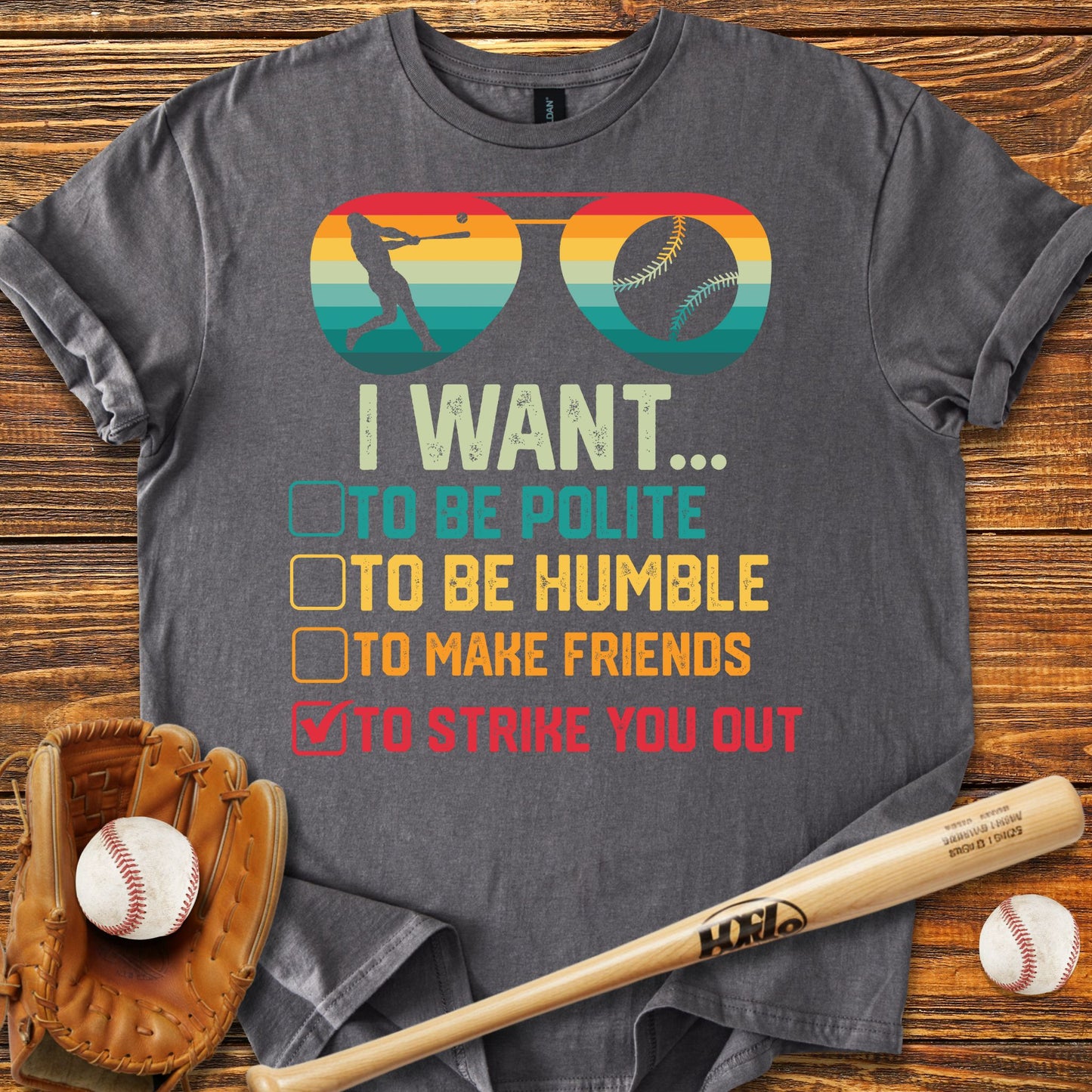 Strike You Out Adult T-Shirt