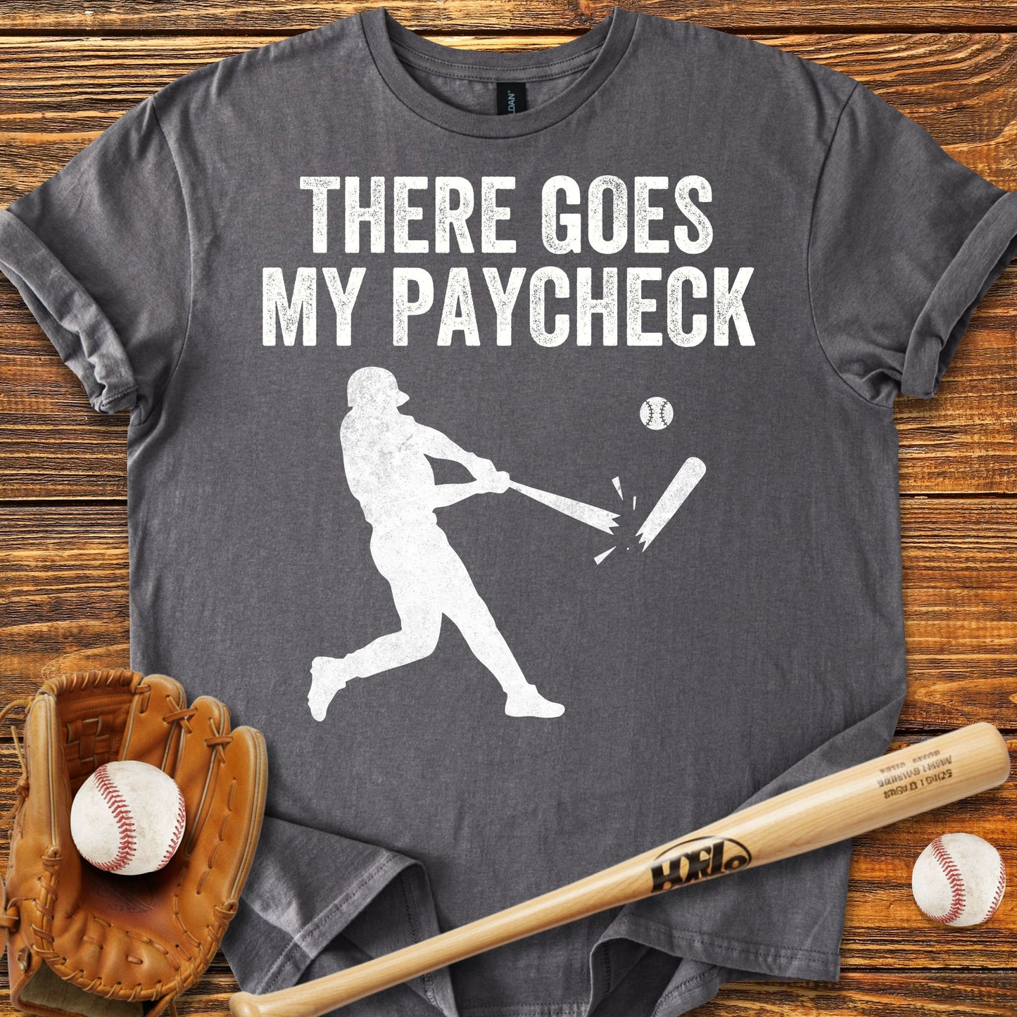 Funny Paycheck Adult T-shirt