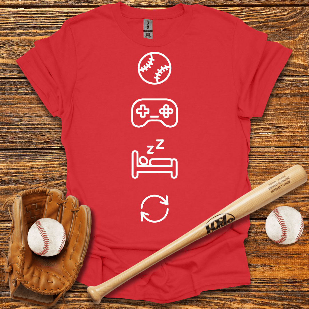 Gaming Sleep Repeat Tee