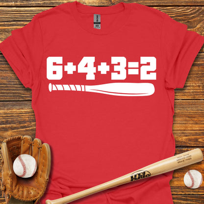 6 4 3 2 Double Play Adult T-Shirt