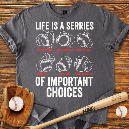 Baseball Pitches Life Adult T-shirt