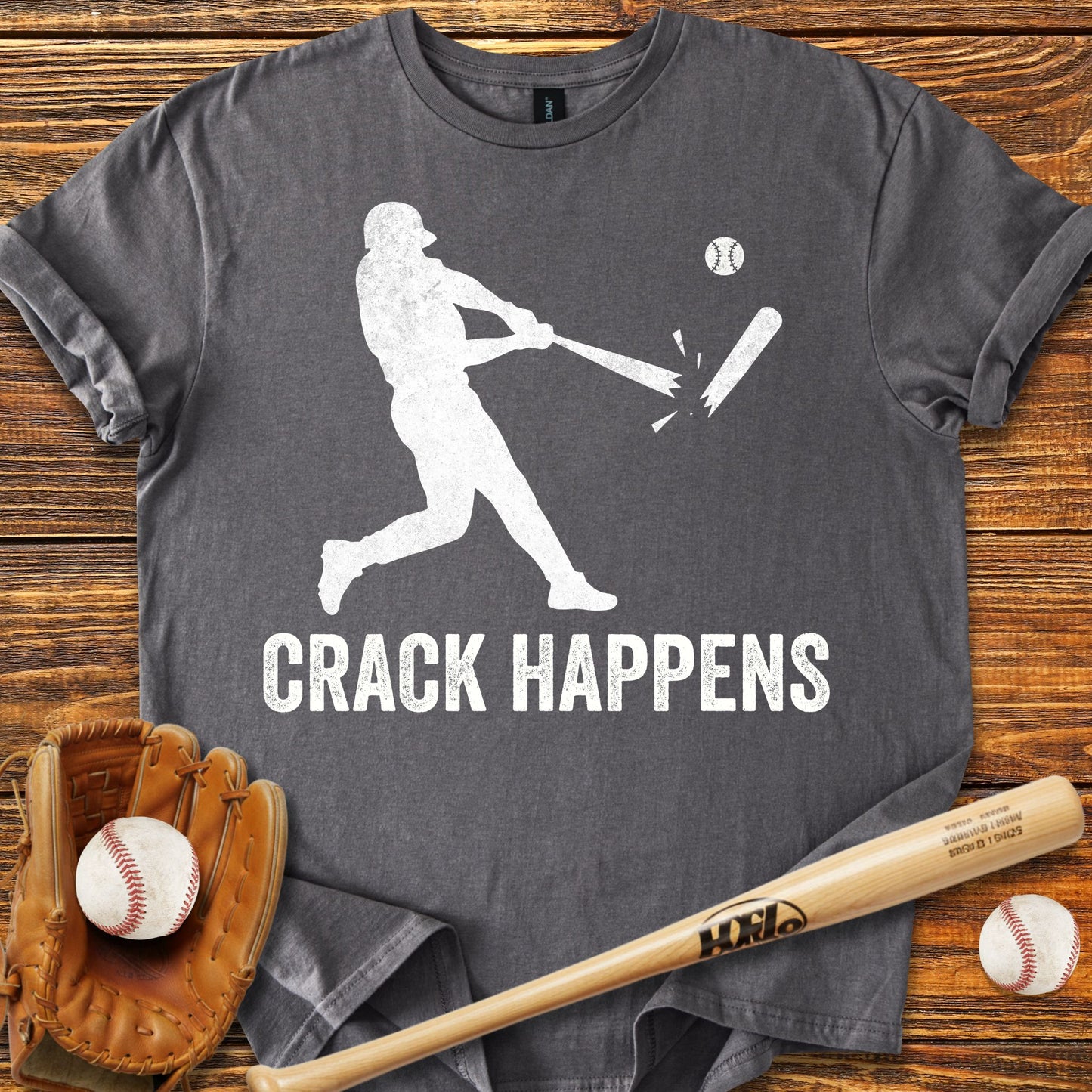 Crack Happens Adult T-shirt