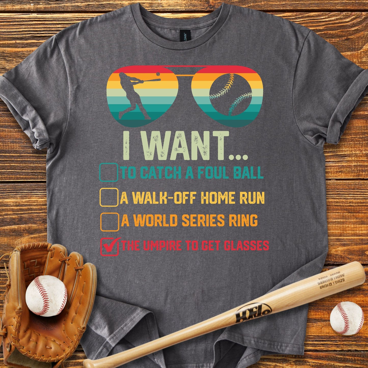 Umpire Get Glasses Adult T-Shirt