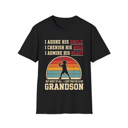 Grandma's Baseball Heart T-Shirt