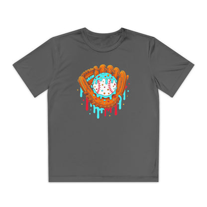 Drip Baseball Glove Youth Athletic Tee