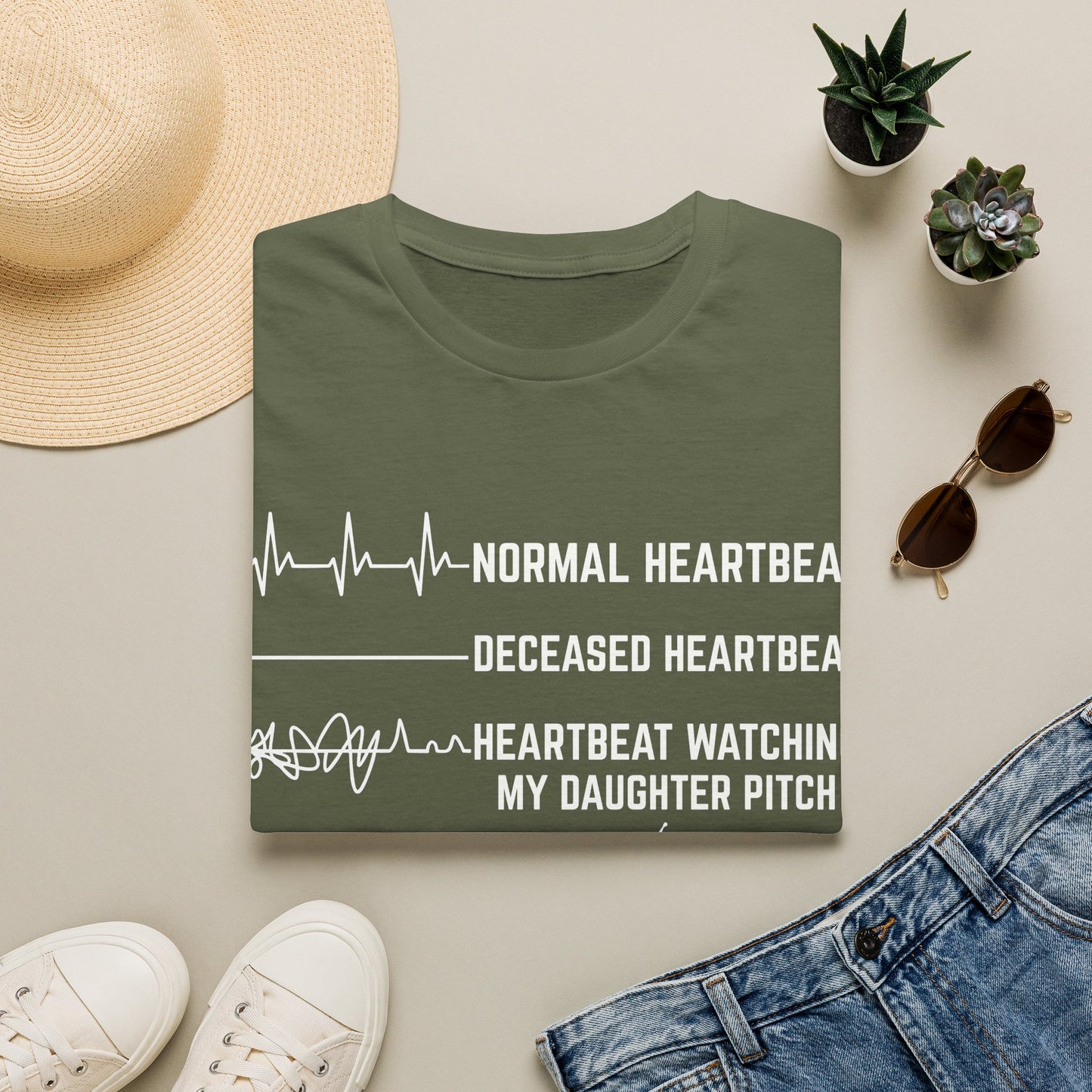 Daughter's Pitch Flatlines Me T-Shirt