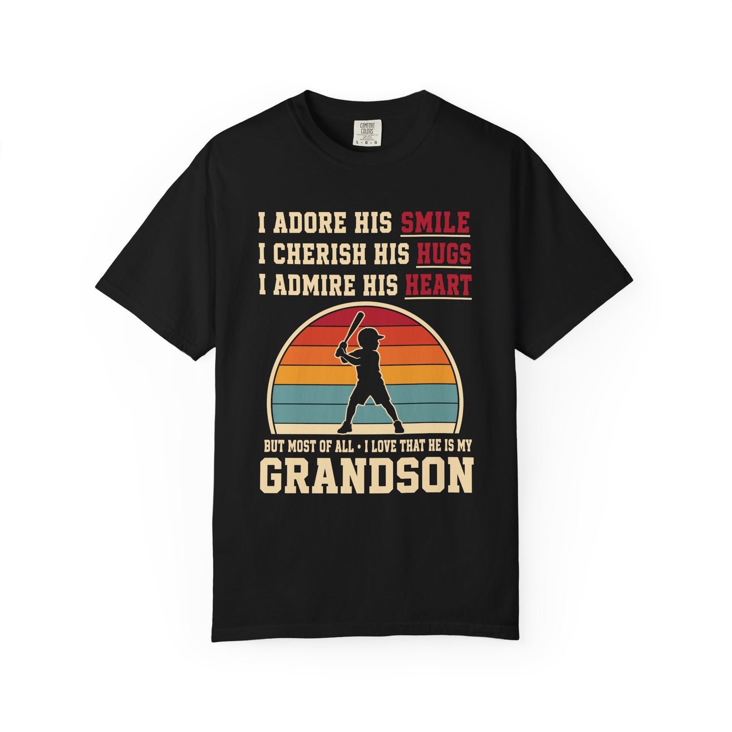 Grandma's Baseball Heart T-Shirt