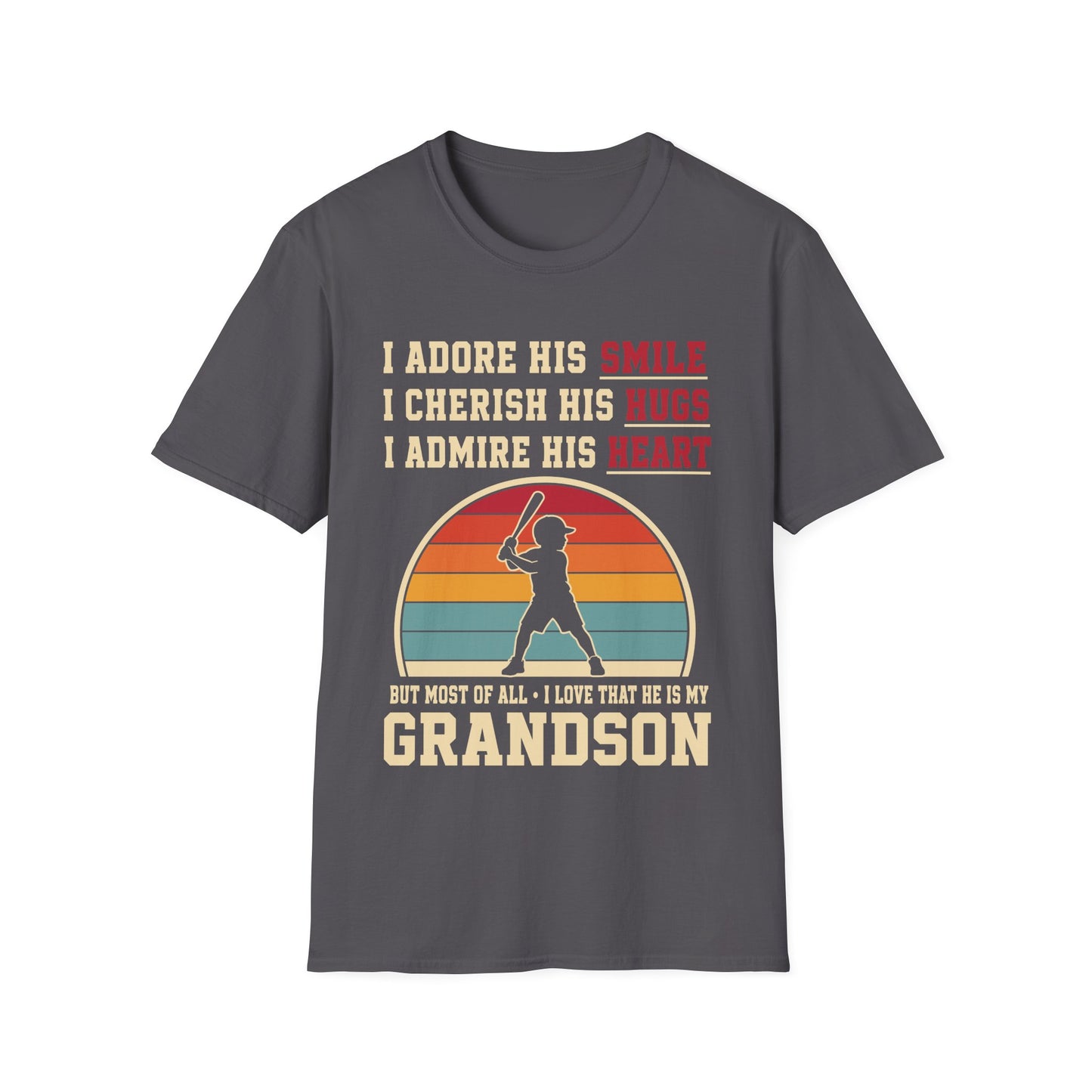 Grandma's Baseball Heart T-Shirt