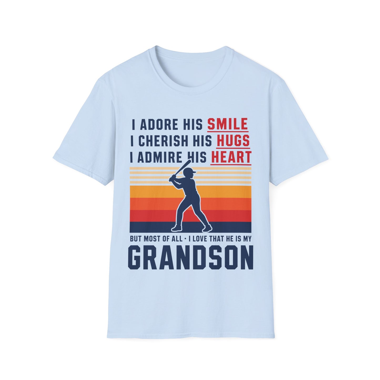 Grandma's Baseball Heart T-Shirt