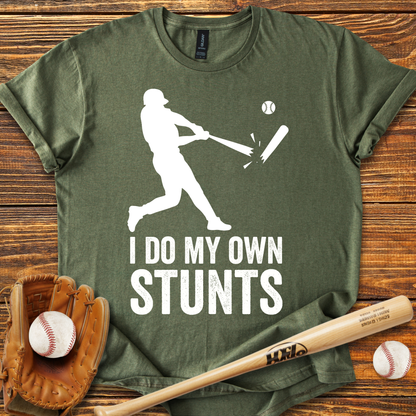 I Do My Own Stunts Adult T-shirt