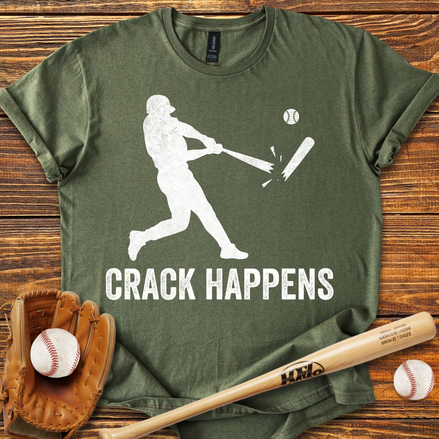Crack Happens Adult T-shirt