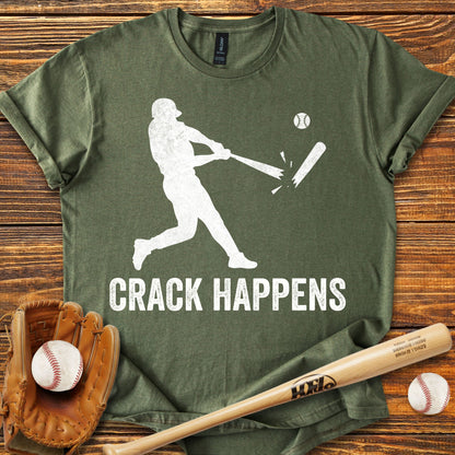 Crack Happens Adult T-shirt