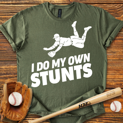 I Do My Own Stunts Adult T-shirt