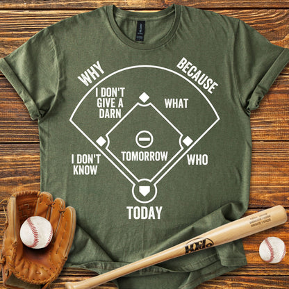 Who's on First Adult T-shirt