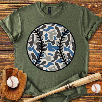 Baseball Camo Adult T-shirt