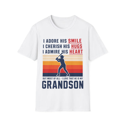 Grandma's Baseball Heart T-Shirt
