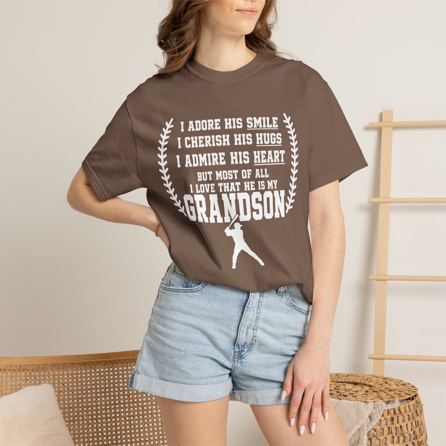 Grandma's Baseball Heart T-Shirt