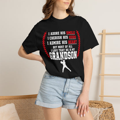 Grandma's Baseball Heart T-Shirt