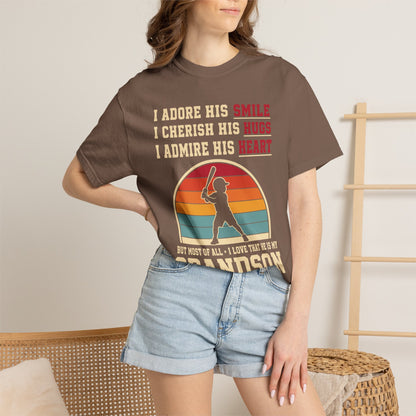 Grandma's Baseball Heart T-Shirt