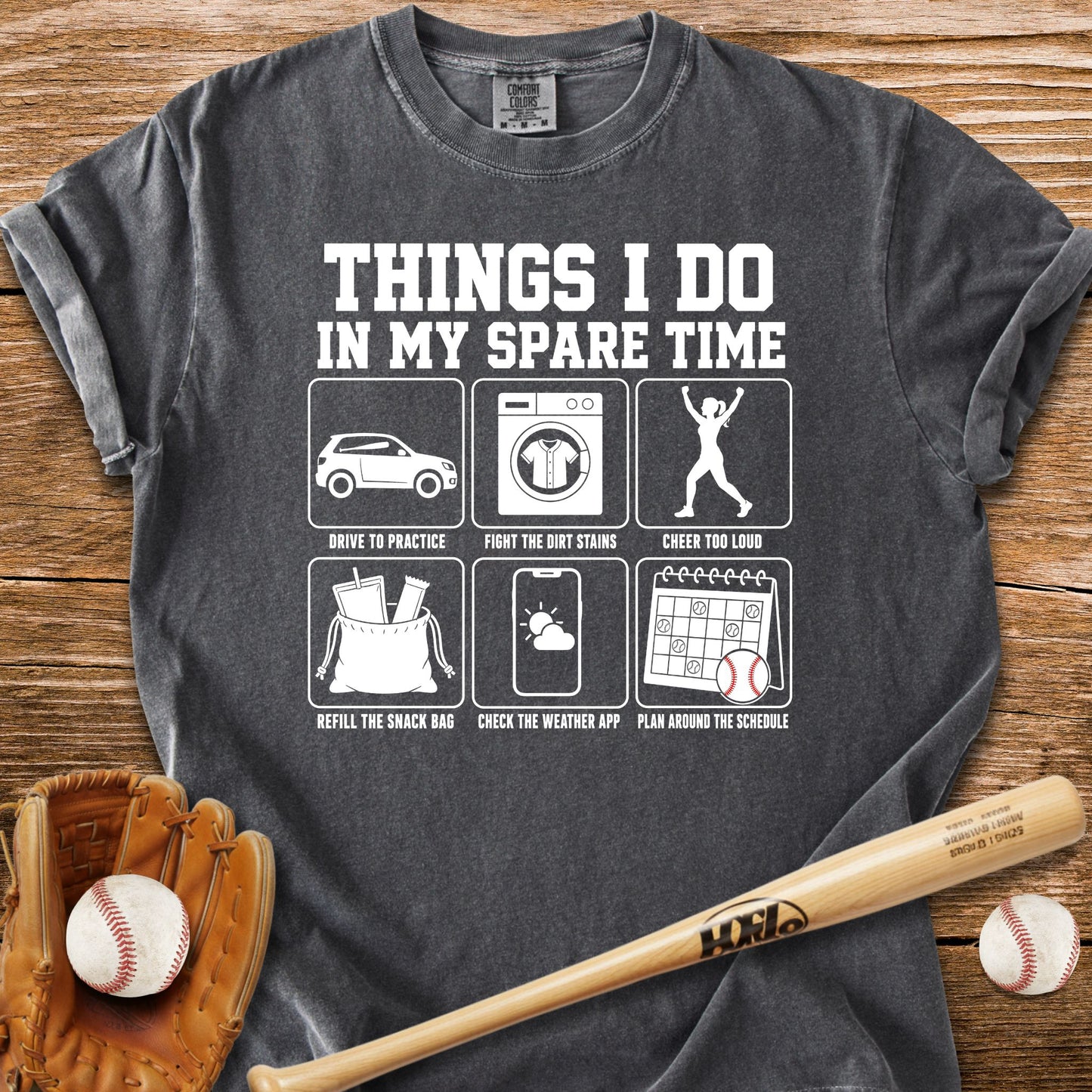 Life Runs On Her Softball Schedule T-Shirt