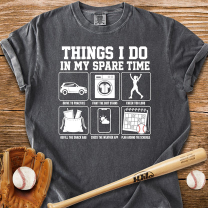 Life Runs On Her Softball Schedule T-Shirt