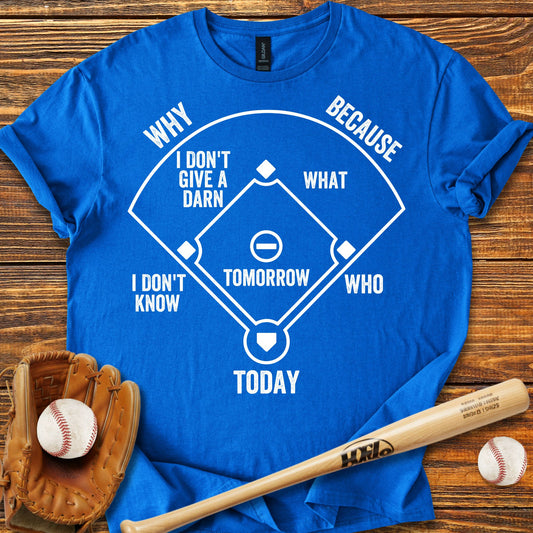 Who's on First Adult T-shirt