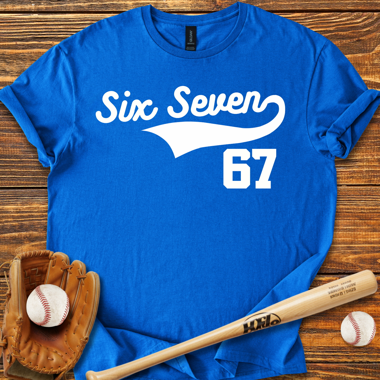 67 Baseball Style Adult T-Shirt