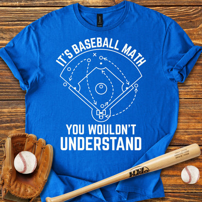 Baseball Math Adult T-shirt