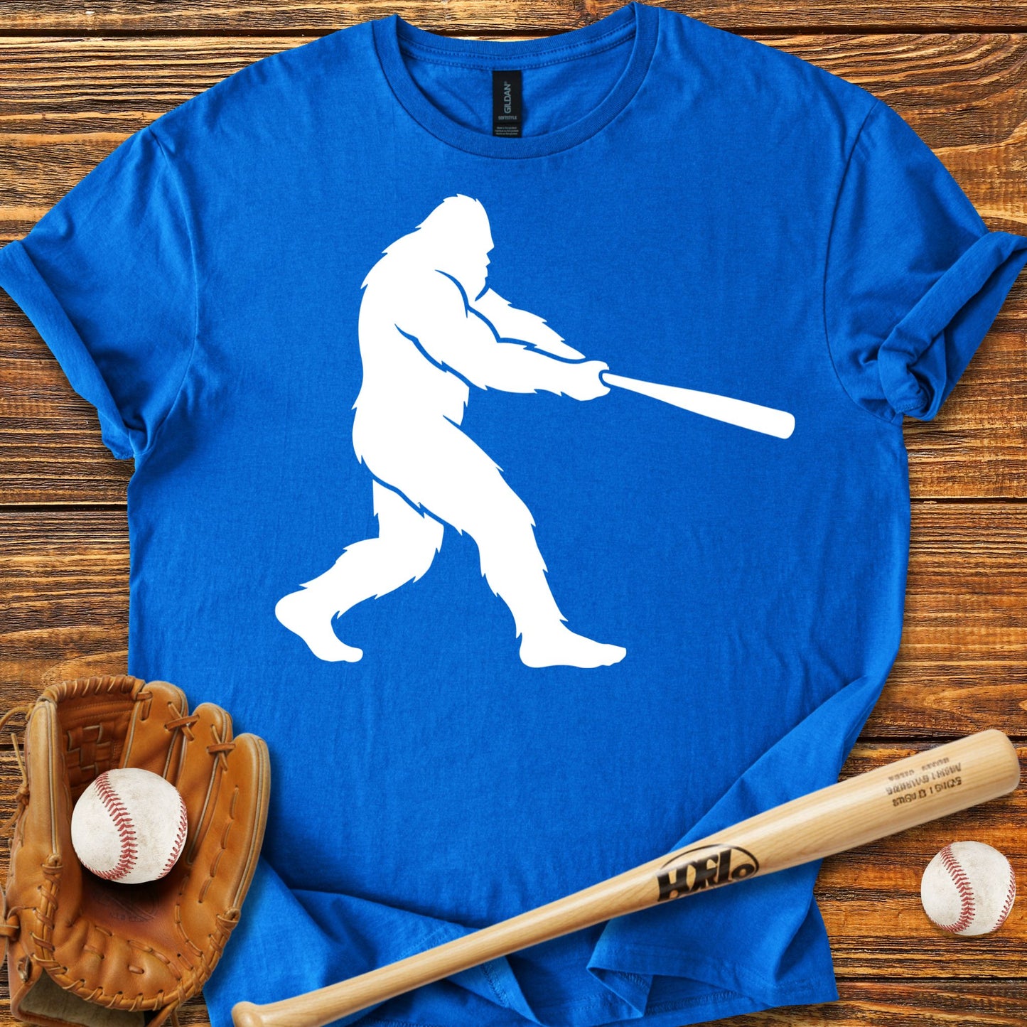 Bigfoot Baseball Adult T-shirt
