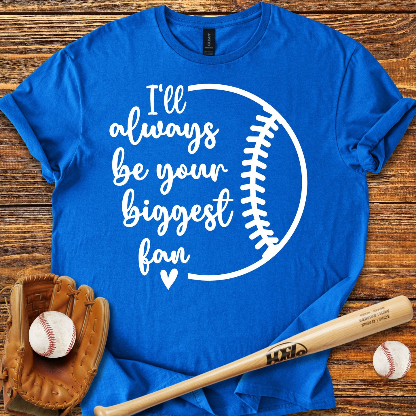 Biggest Fan Baseball Adult T-Shirt