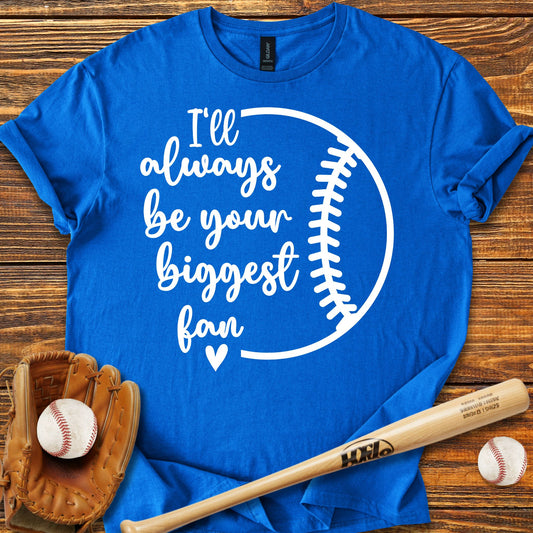 Biggest Fan Baseball Adult T-Shirt