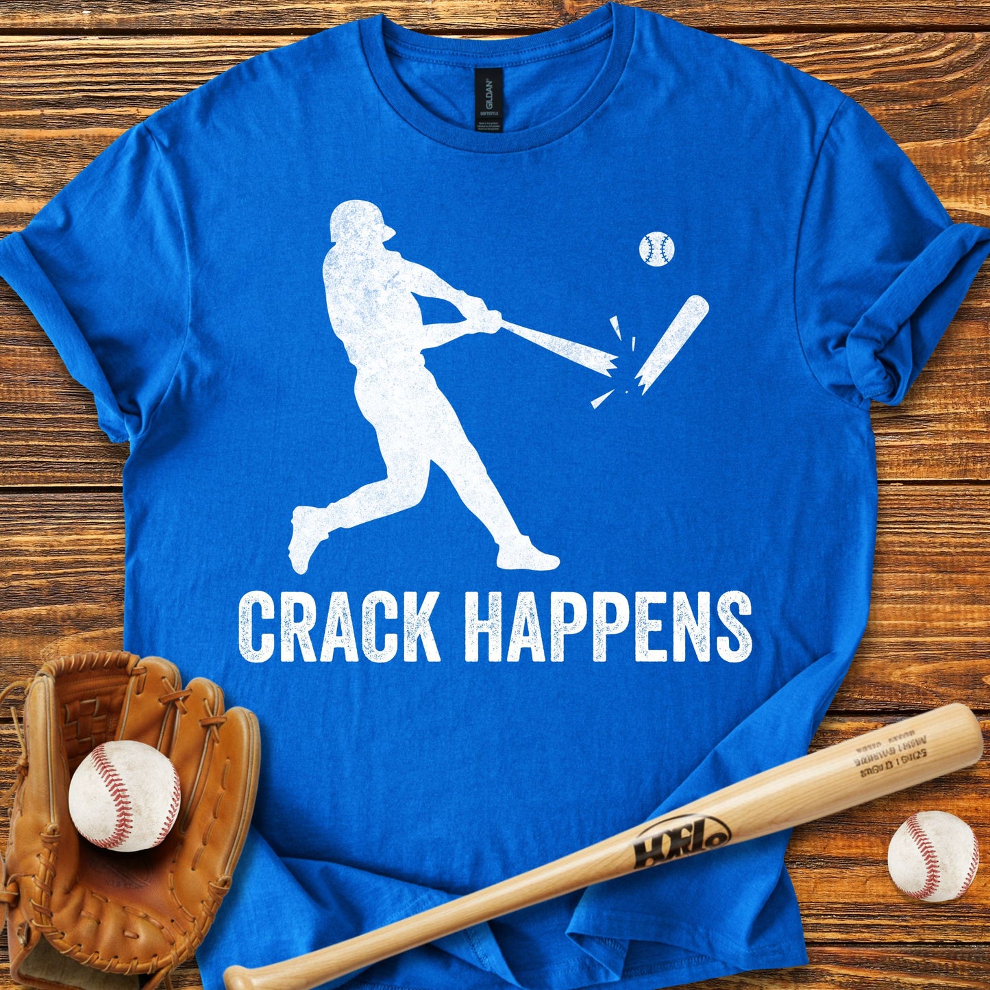 Crack Happens Adult T-shirt