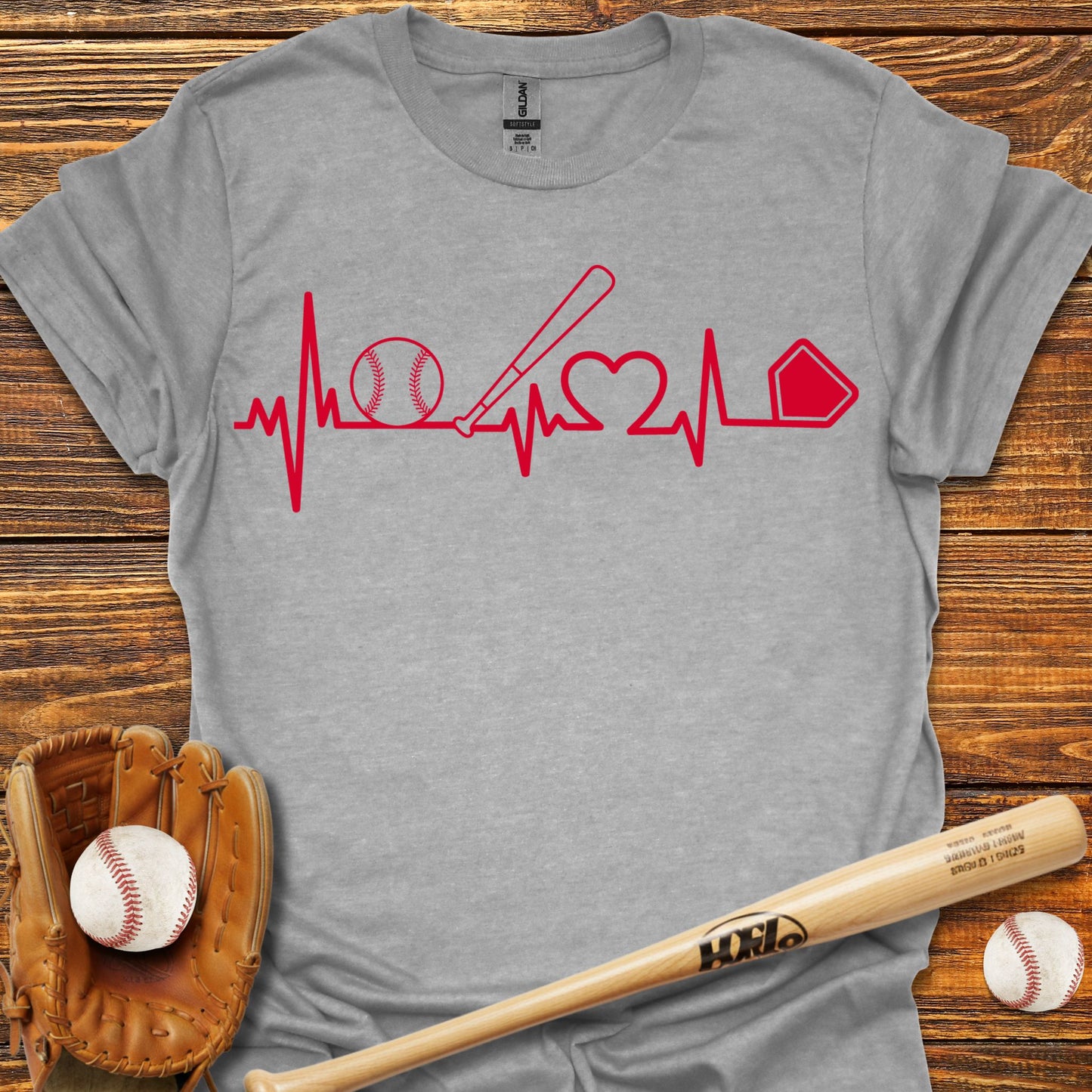 Heartbeat Adult T-Shirt