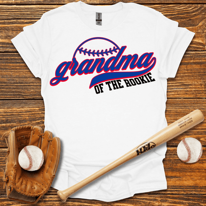 Grandma Of The Rookie Adult T-Shirt