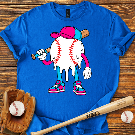 Baseball Drip Adult T-Shirt