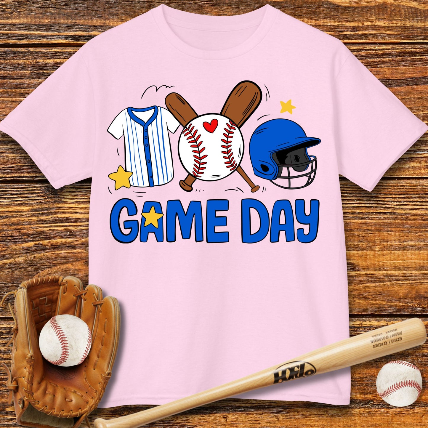 Baseball Game Day Kids T-shirt