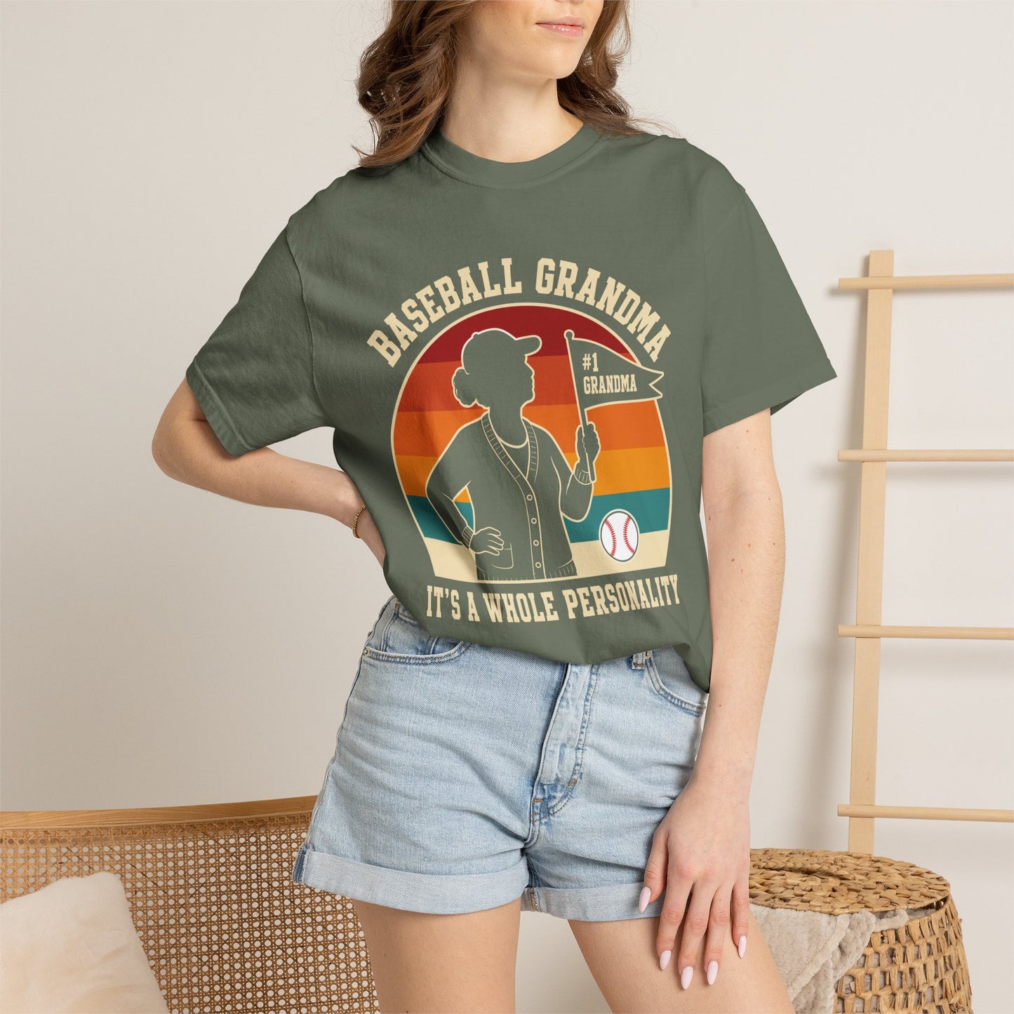 Baseball Grandma Whole Personality T-Shirt