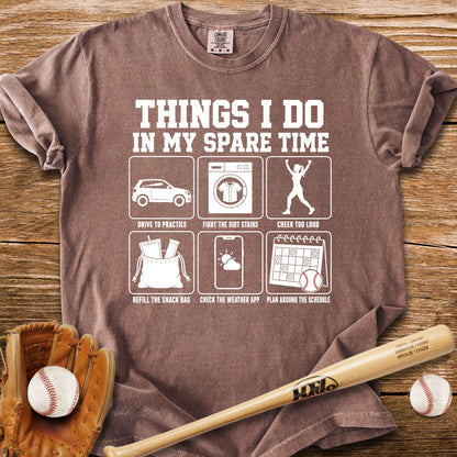 Life Runs On Her Softball Schedule T-Shirt