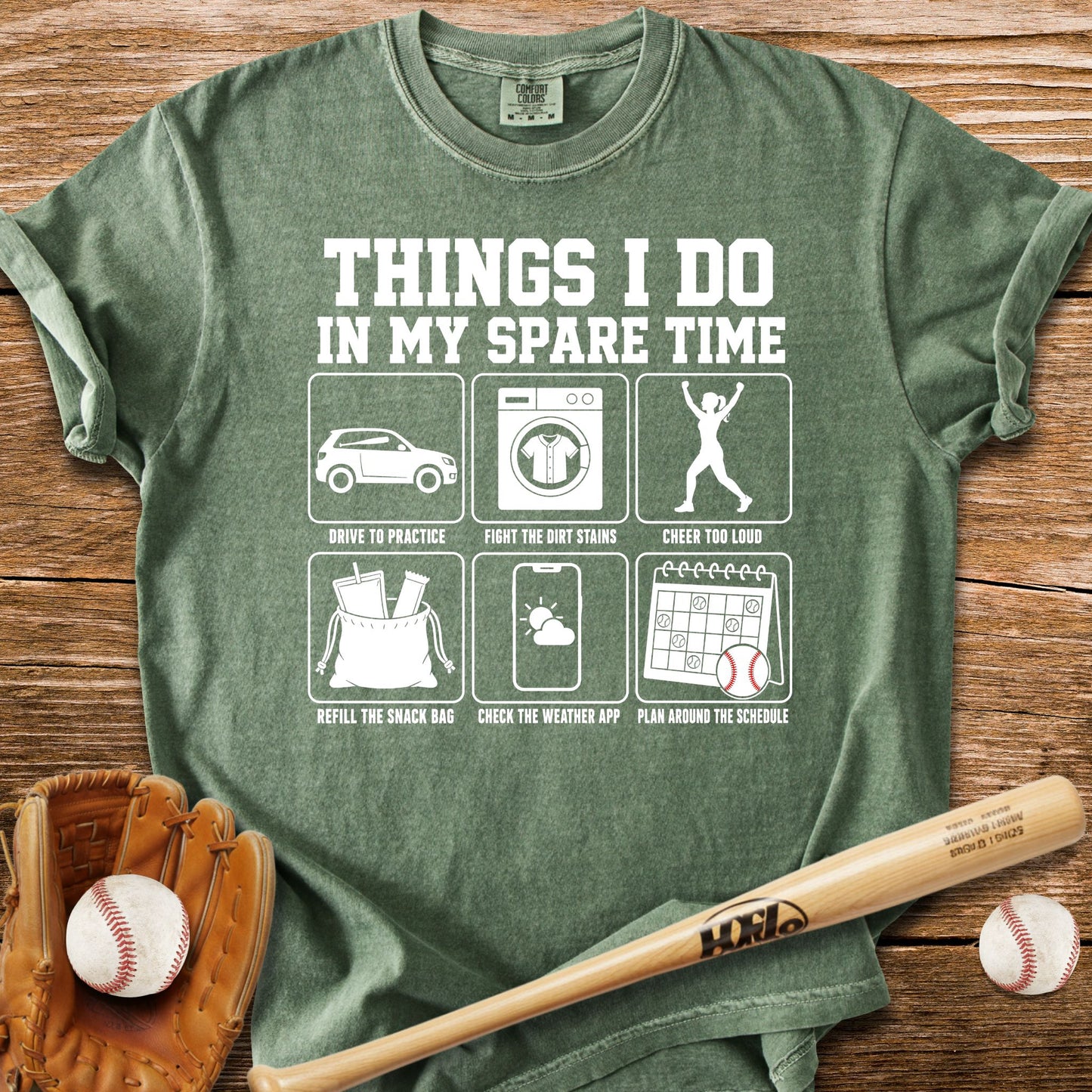 Life Runs On Her Softball Schedule T-Shirt