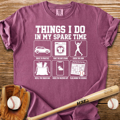 Life Runs On Her Softball Schedule T-Shirt