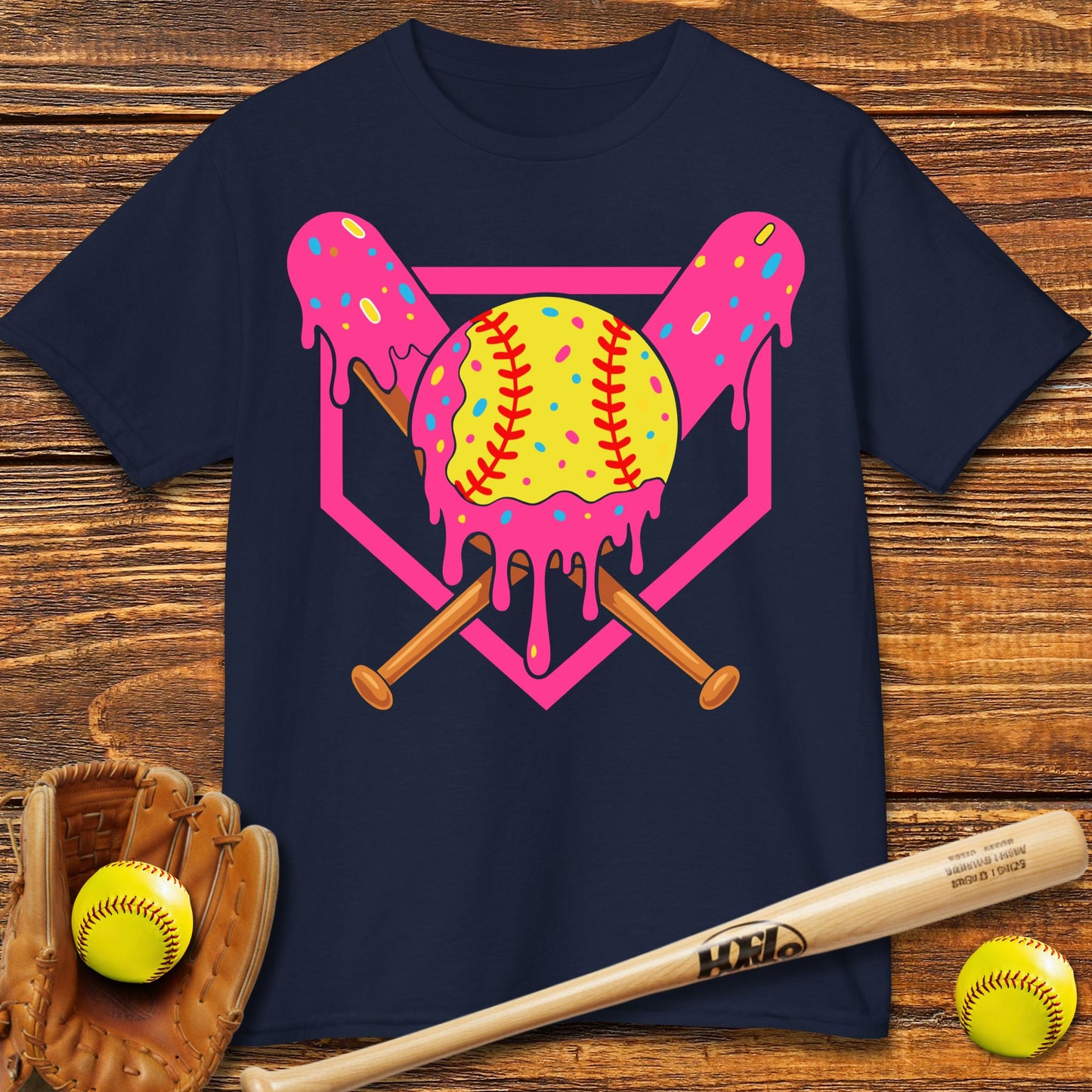 Drip Softball Kids T-shirt