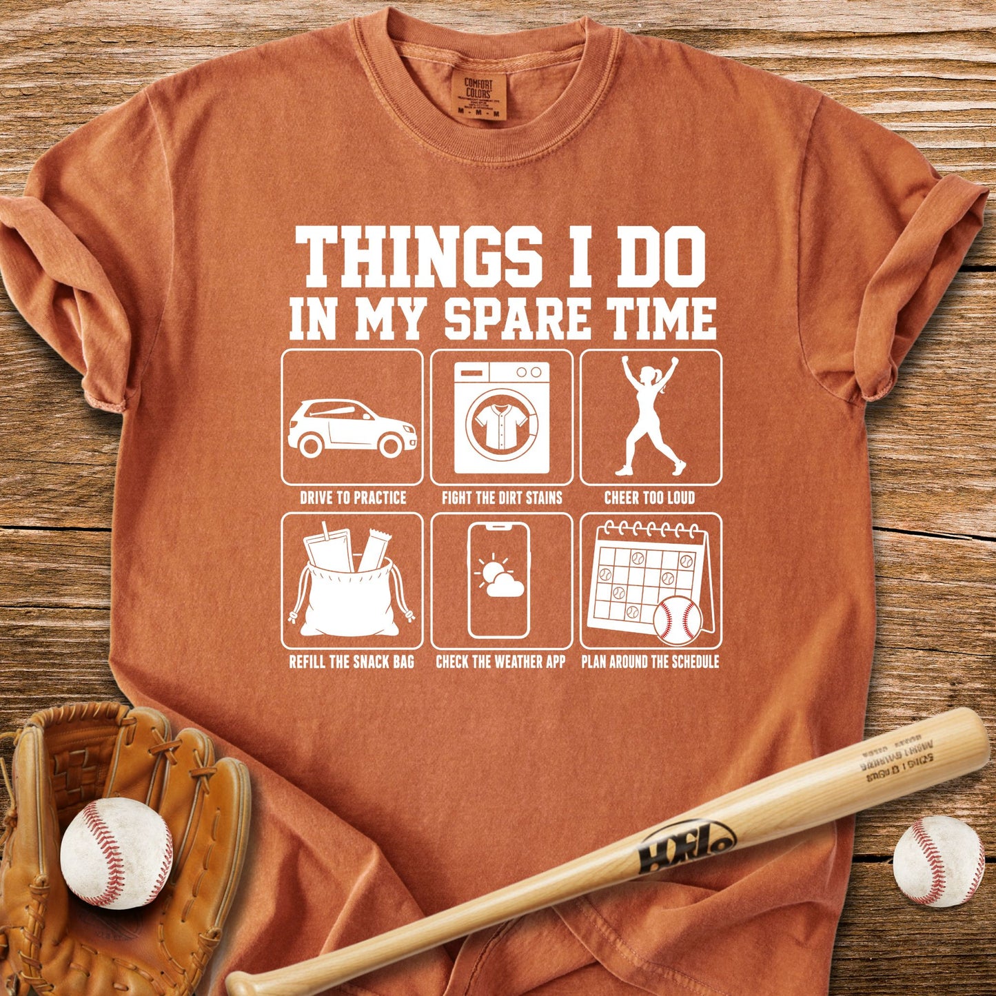 Life Runs On Her Softball Schedule T-Shirt