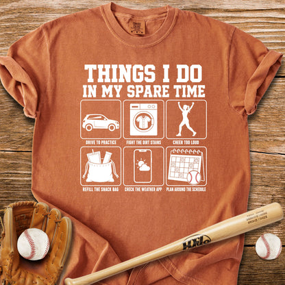 Life Runs On Her Softball Schedule T-Shirt