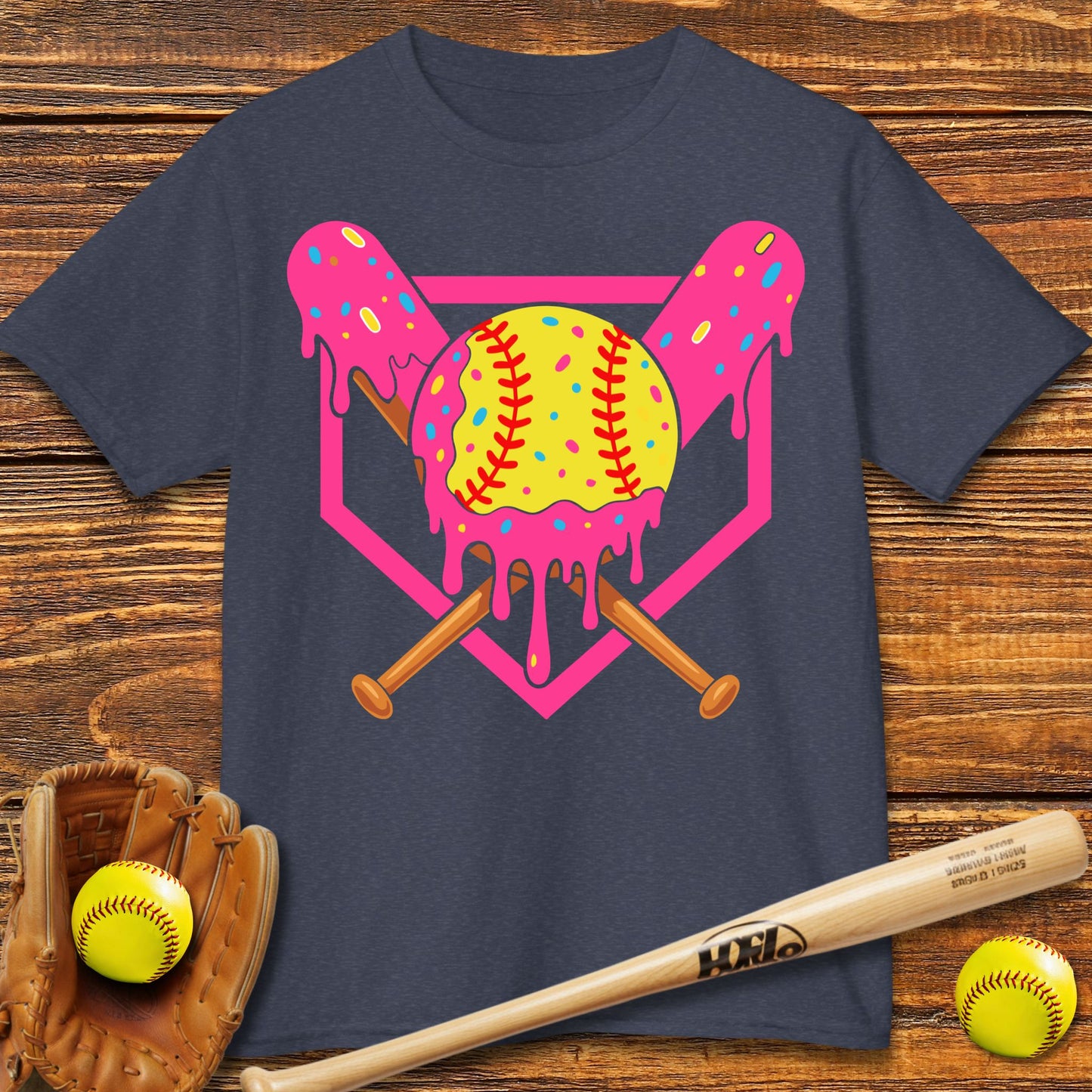 Drip Softball Kids T-shirt