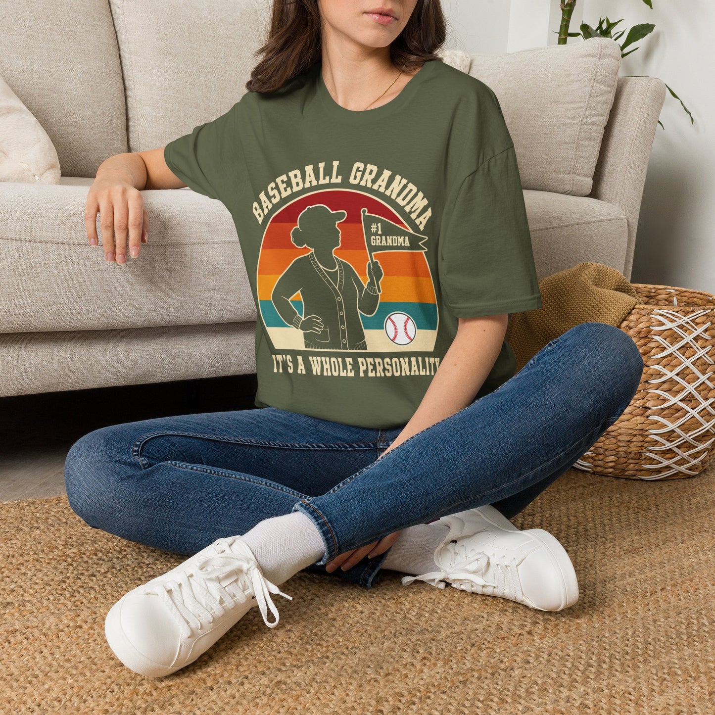 Baseball Grandma Whole Personality T-Shirt