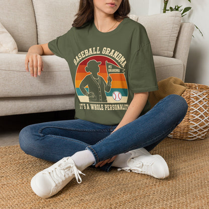 Baseball Grandma Whole Personality T-Shirt